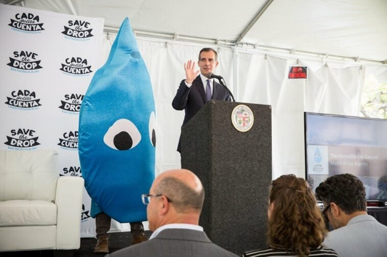 Los Angeles Cuts Water Use by 13% in One Year; Exceeds Mayor Garcetti's Challenge