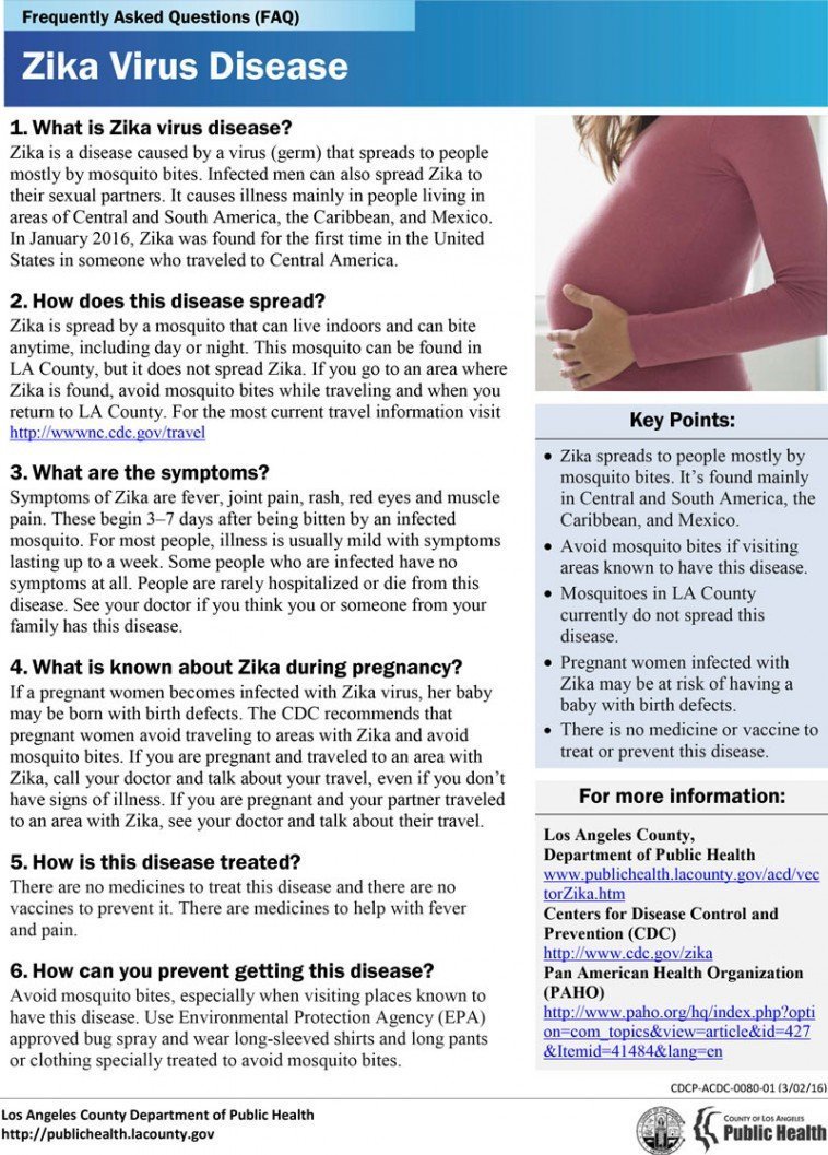 Zika Virus Frequently Asked Questions (FAQ)