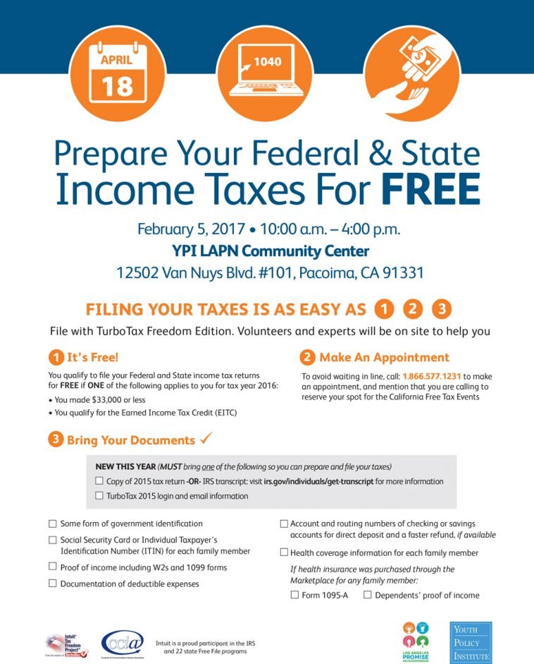 FREE Tax Preparation Assistance