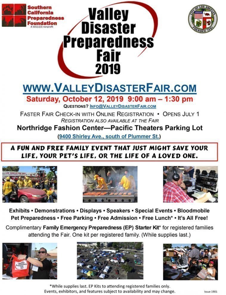 Sign Up Today for the Valley Disaster Preparedness Fair 2019