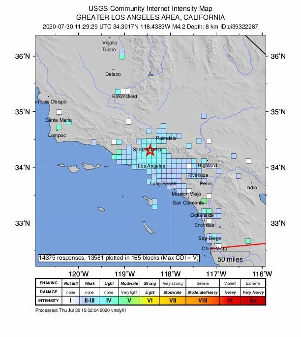 Earthquake Rattles Southern California Coast