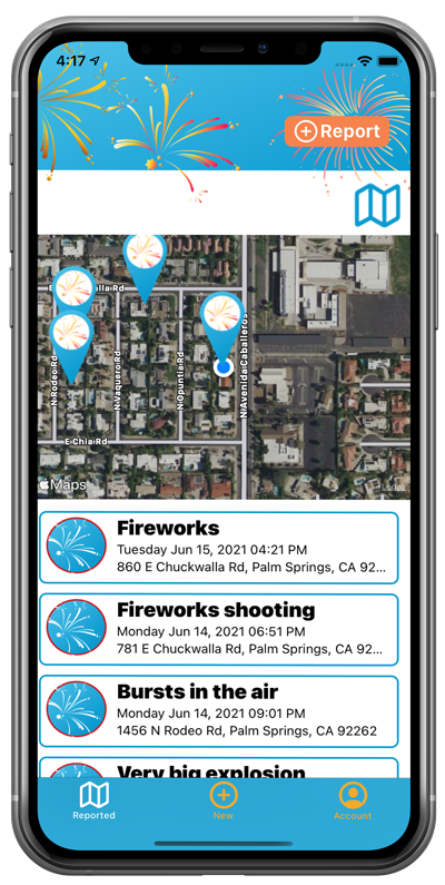 Fireworks App and Survey