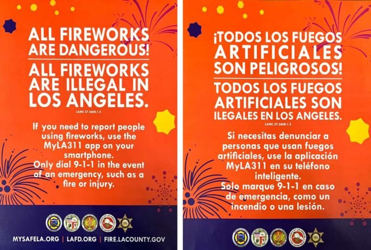 All Fireworks are Illegal in Los Angeles