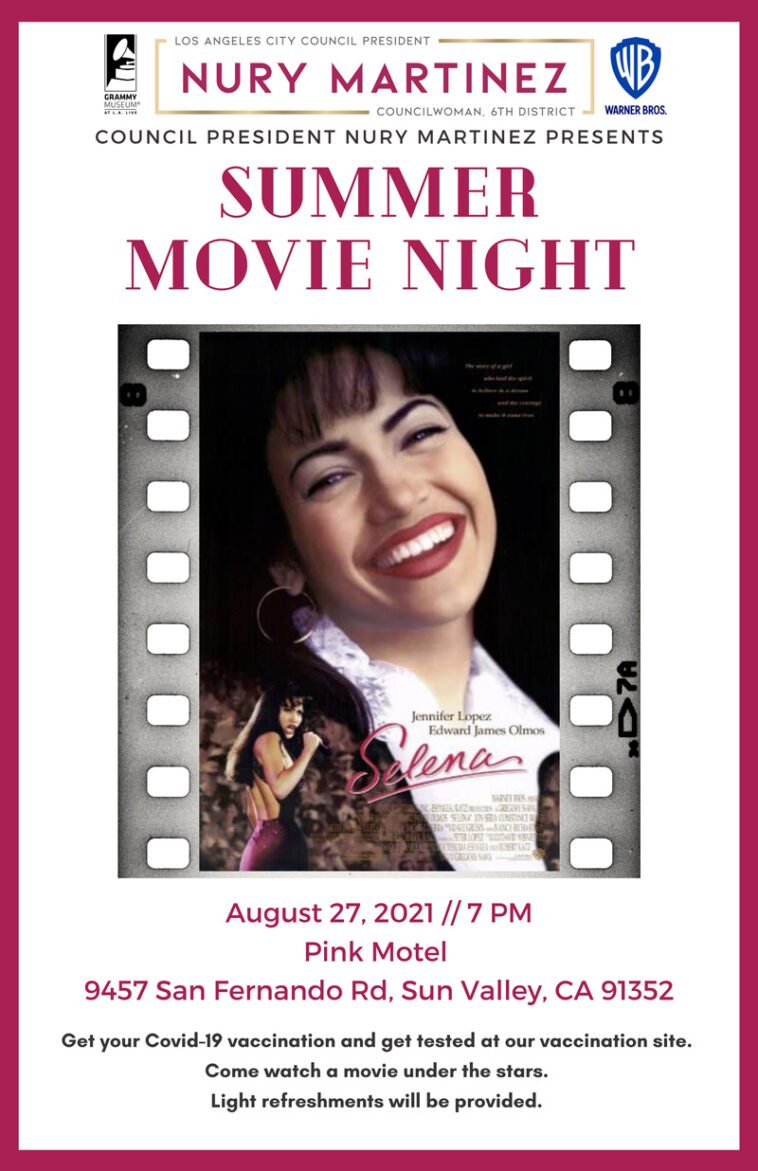 Arleta Summer Movie Night, August 27, 2021 - "Selena"