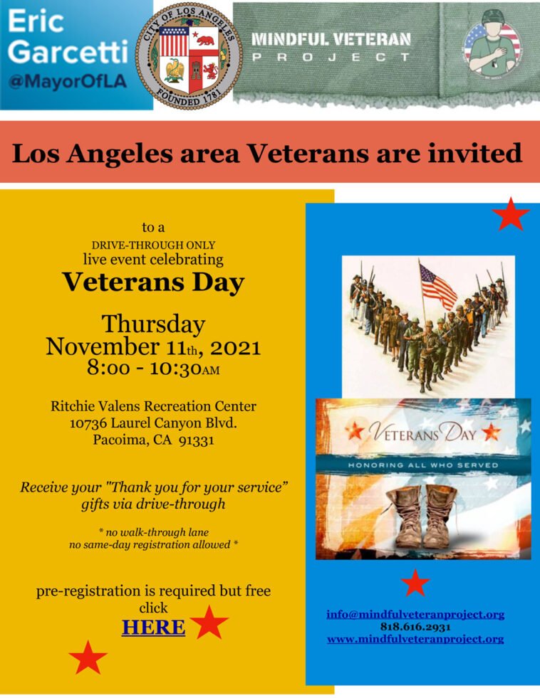 Drive Through Event to Honor and Celebrate Veterans - Thursday, Nov. 11