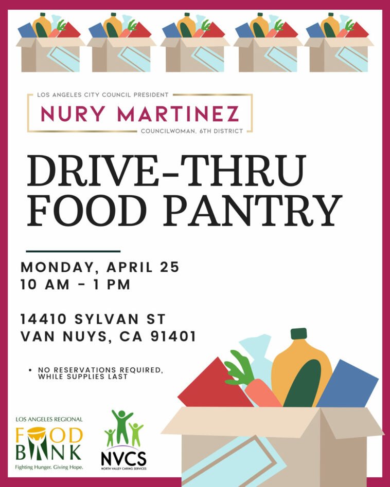 Drive-Thru Food Pantry, Monday, April 25