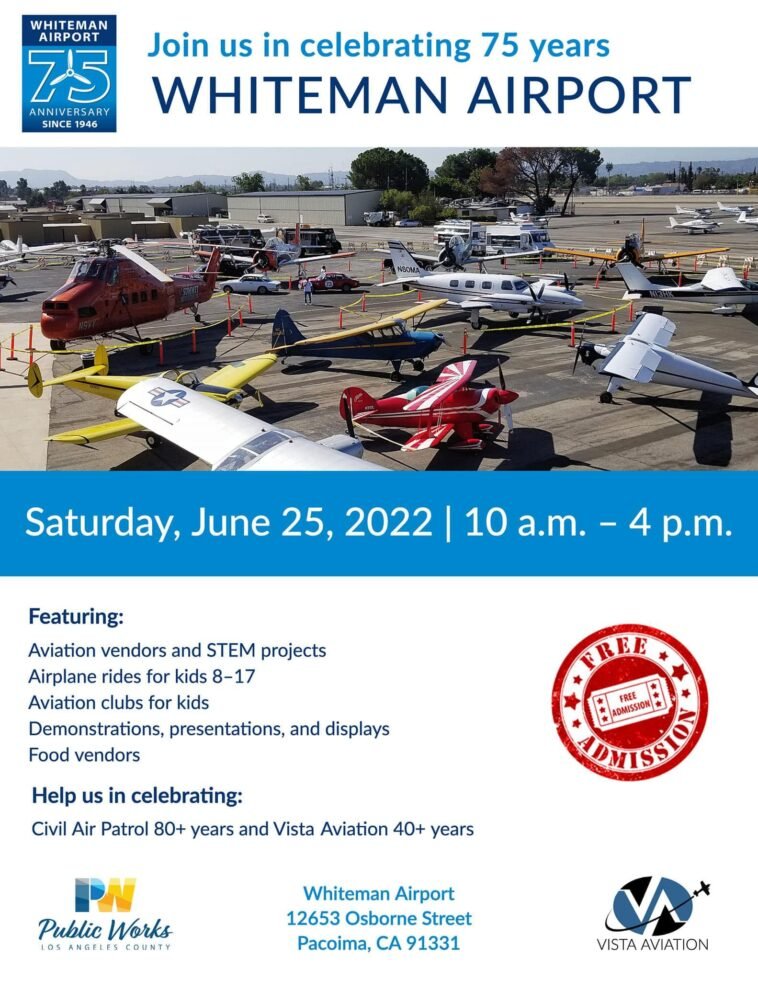Join Us in Celebrating 75 Years of Whiteman Airport