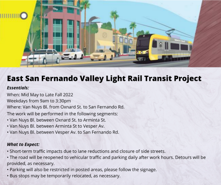 East San Fernando Valley Light Rail Transit Project Update