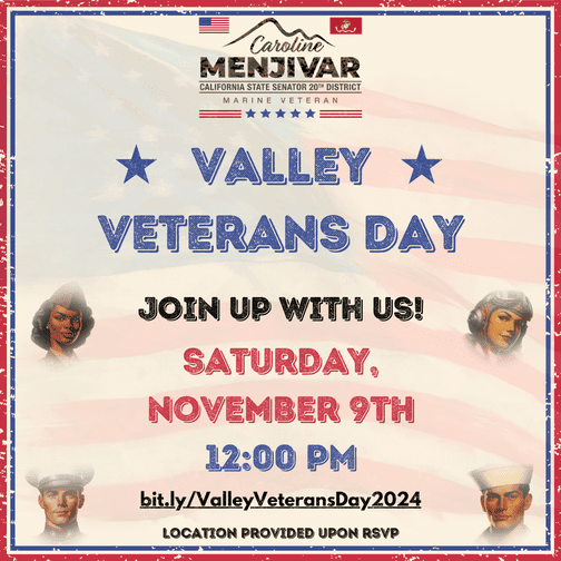 Valley Veterans Day flier 2024