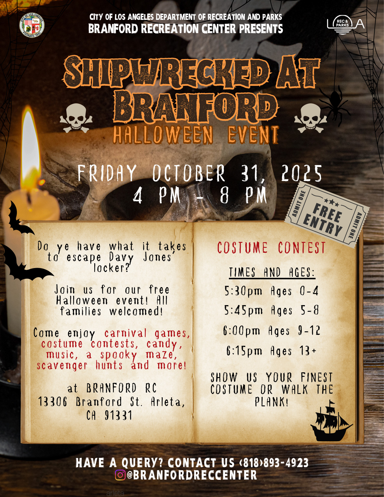 Shipwrecked-At-Branford-(Halloween-Flyer)